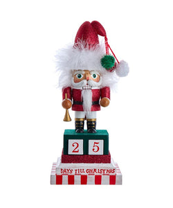 12" Hollywood Nutcrackers Countdown To Christmas Santa Nutcracker