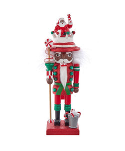 12" Hollywood Nutcrackers™ African American Santa Nutcracker