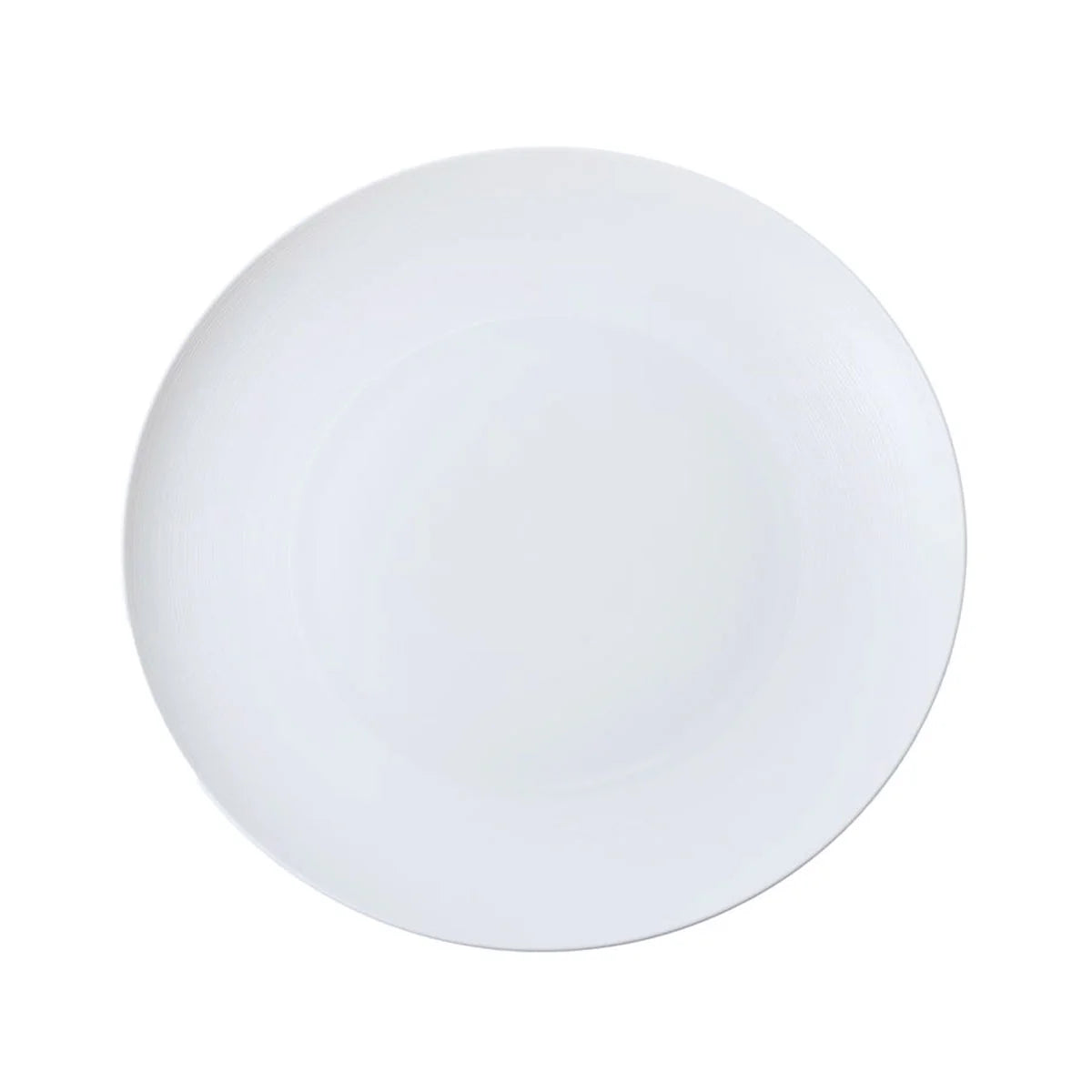 J.L Coquet Hemisphere White Satin Dinnerware Collection