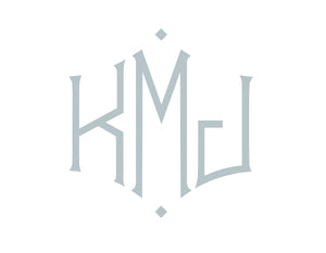Matouk Milagro Bath Collection White with Monogram KMJ