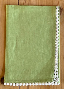 Linen Napkin Crochet, Set of 4