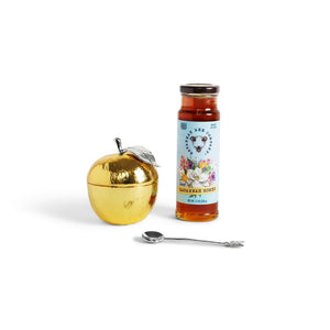 Michael Aram Apple Honey Pot Gift Set w/ Savanah Honey