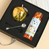 Michael Aram Apple Honey Pot Gift Set w/ Savanah Honey