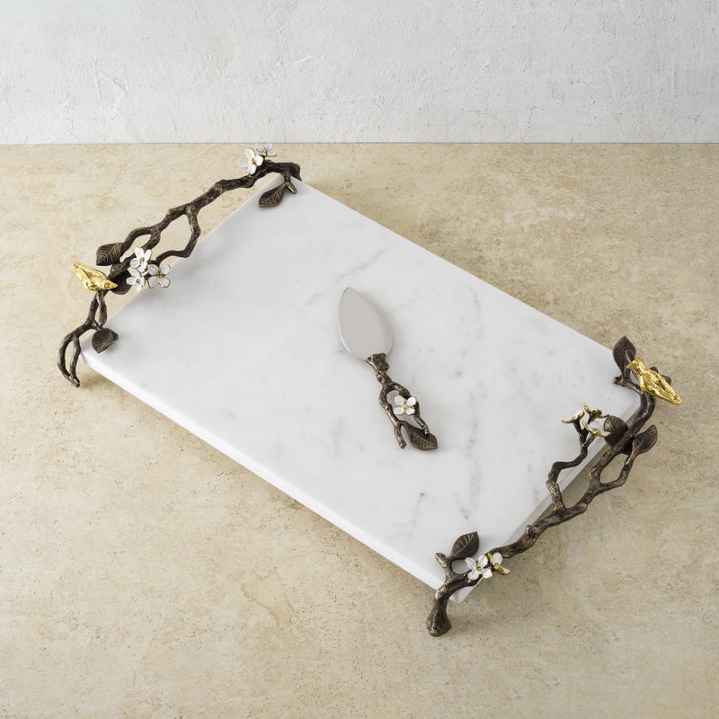 Michael Aram Lovebirds Cheeseboard With Knife - Thumbnail 2