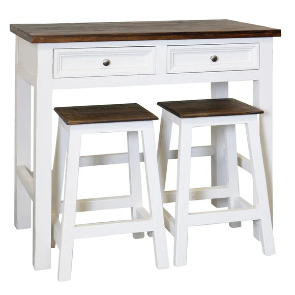 Regina Coffee Station With Barstools Three Piece Set