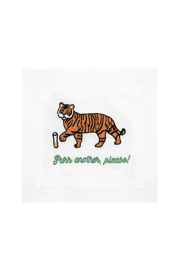 PURR ANOTHER, PLEASE! Cocktail Napkins Set of 4