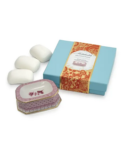 Mottahedeh Pink Lace Gift Soap Set