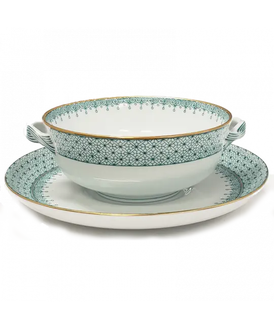 Mottahedeh Green Lace Dinnerware