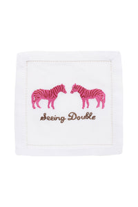 SEEING DOUBLE Cocktail Napkins Set of 4