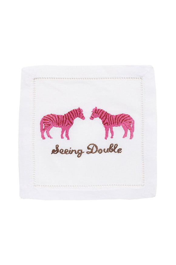 SEEING DOUBLE Cocktail Napkins Set of 4