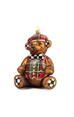 Glass Ornament - Tartastic 2023 Bear