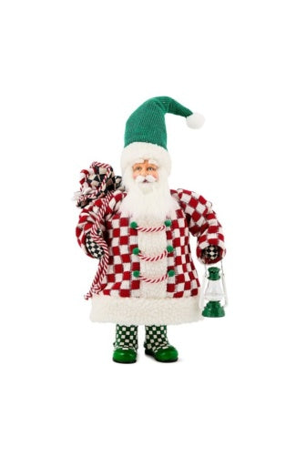 Check It Out Small Fabric Santa