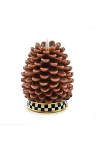 Pinecone Tall Flicker Candle