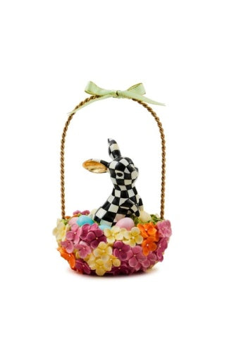 Calico Hydrangea Bunny Basket