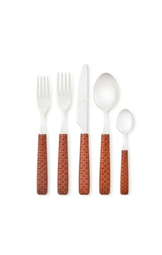 Everyday Leather 5-Piece Place Setting