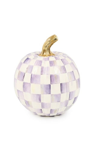 Violet Check Small Pumpkin
