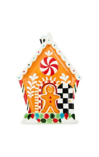 Bake Shop Gingerbread House Cookie Plate