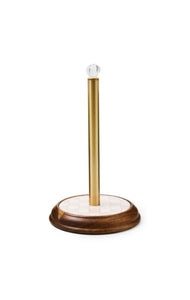 Rosy Check Wood Paper Towel Holder
