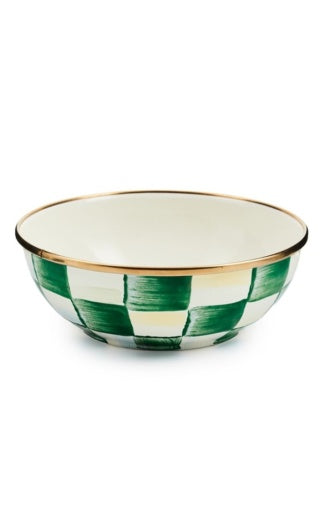 Emerald Check Everyday Bowl