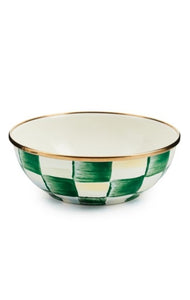Emerald Check Everyday Bowl