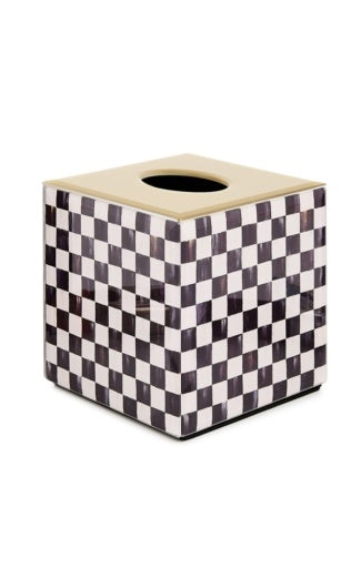 Courtly Check Glass Boutique Tissue Box Cover