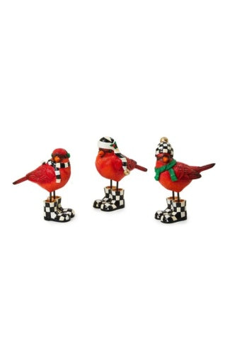 Cozy Christmas Cardinals, Set Of 3