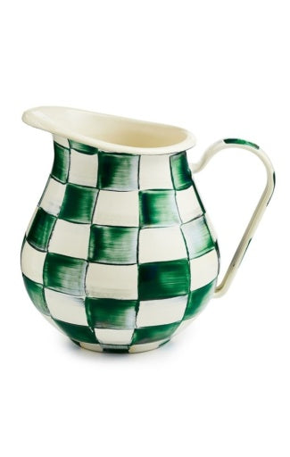 Emerald Check Pitcher
