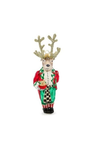 Check It Out Reindeer Butler Ornament