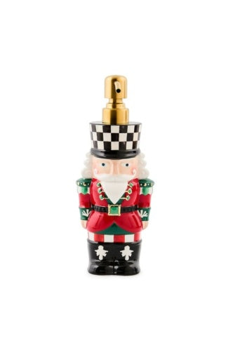 Check It Out Ceramic Nutcracker Soap Dispenser