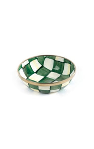 Emerald Check Relish Dish