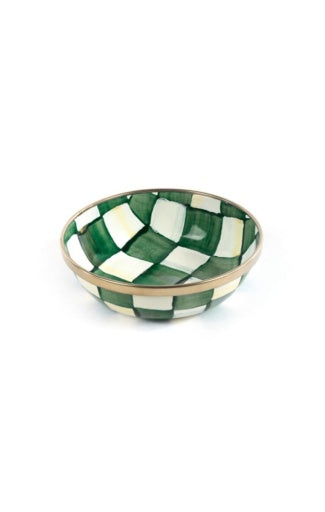 Emerald Check Relish Dish