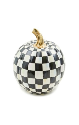 Courtly Check Glossy Small Pumpkin