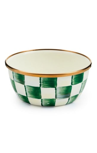 Emerald Check Pinch Bowl