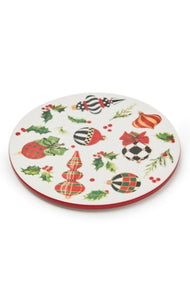 Deck The Halls Round Trivet