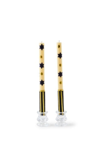 Judaica Dinner Candles, Set Of 2