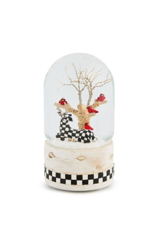 Farmhouse Deer Snow Globe