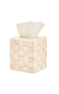 Rosy Check Boutique Tissue Box Cover