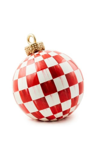 Red Check Tabletop Ornament