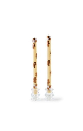 Gingerbread Dinner Candles, Set Of 2