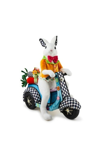 Calico Bunny On Vespa