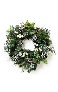 Farmhouse Holiday Mini Wreath