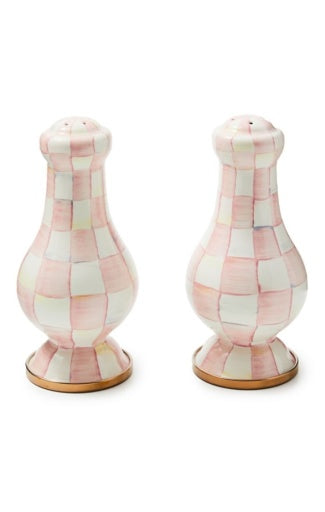 Rosy Check Large Salt & Pepper Shakers