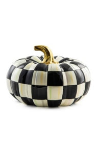 Courtly Check Squashed Glossy Pumpkin