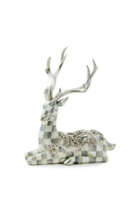 Sterling Check Resting Silver Garland Deer