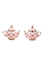 Rosy Check Teapot Salt & Pepper Set