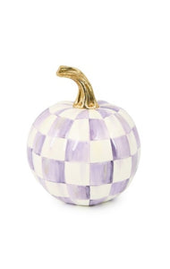 Violet Check Mini Pumpkin