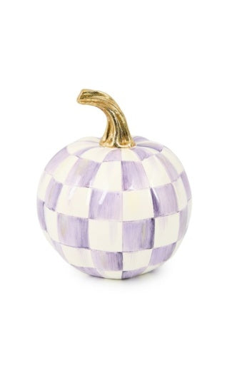 Violet Check Mini Pumpkin