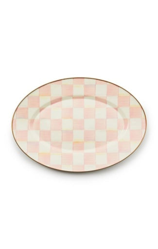 Rosy Check Small Oval Platter