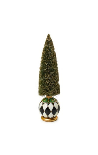 Emerald Luxe Large Illuminated Bottle Brush Tree