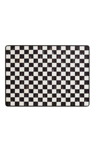 Courtly Checked Cork Back Placemat, Set Of 4